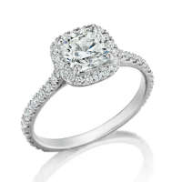 Princess square cut diamond rings are highly popular