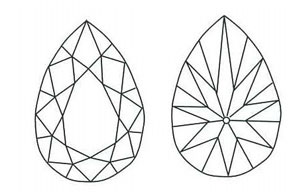 Pear Shaped Diamond Sketch