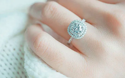 square diamond engagement rings white gold