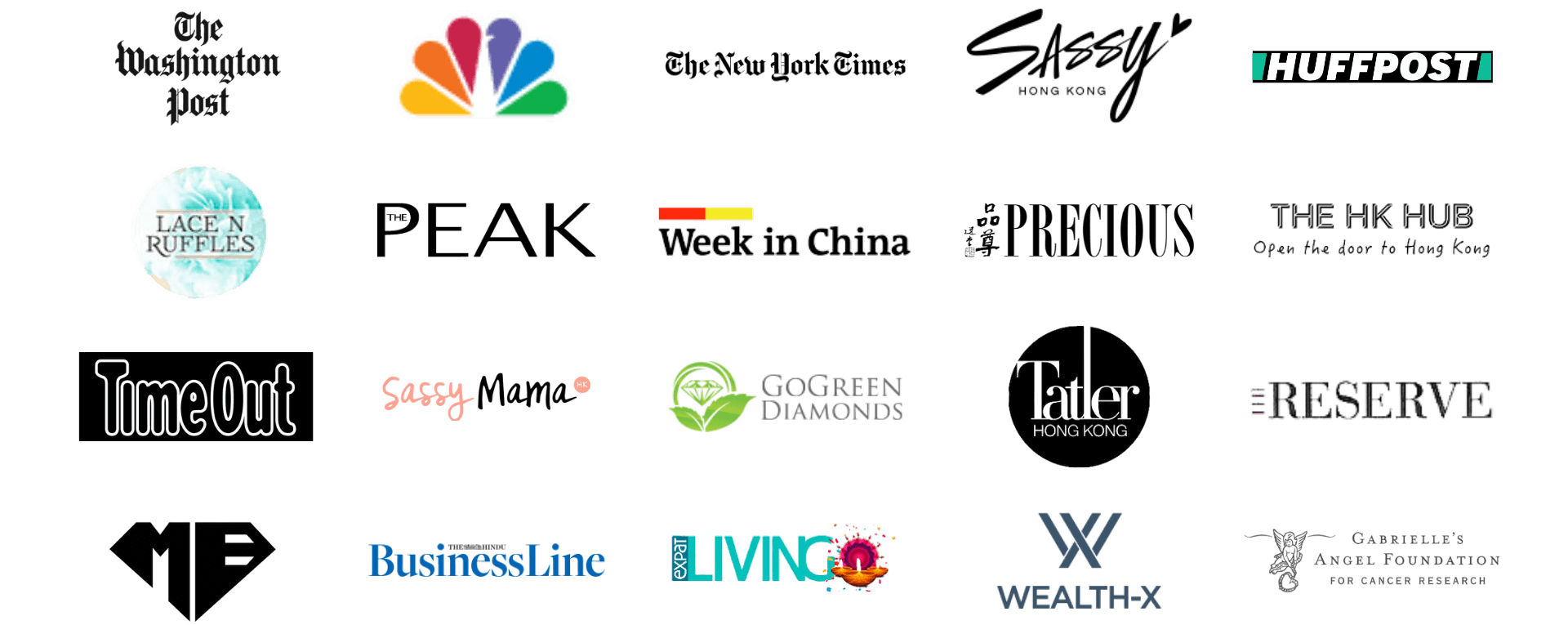 different media logos