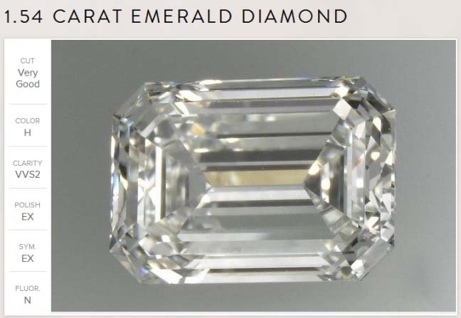 emerald cut diamond grade