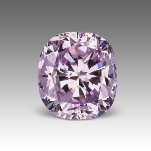 Natural colored purple diamond
