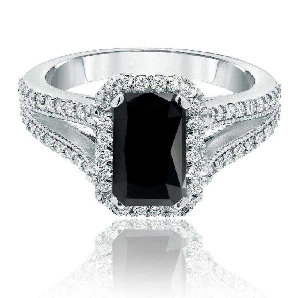 black diamond ring