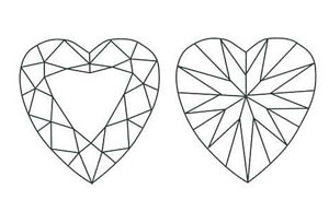 Heart Shaped Diamond Sketch