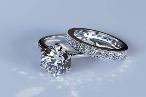 wedding ring engagement ring diamond jewelry
