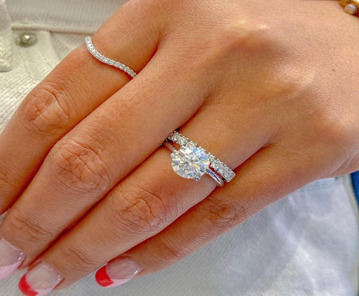 wedding ring engagement ring diamond jewelry