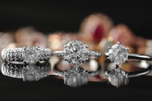 wedding ring engagement ring diamond jewelry