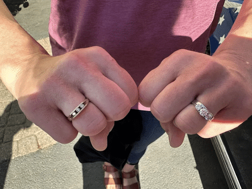 wedding ring engagement ring diamond jewelry