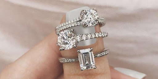 wedding ring engagement ring diamond jewelry