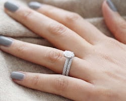 wedding ring engagement ring diamond jewelry