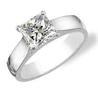 Princess square cut diamond rings are highly popular