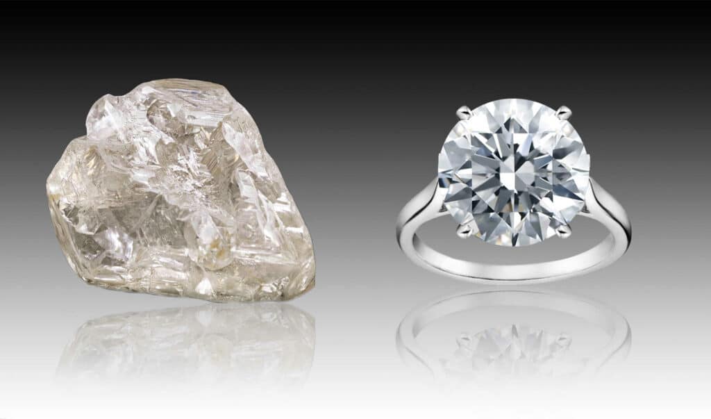 rough and diamond