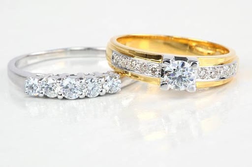 wedding ring engagement ring diamond jewelry